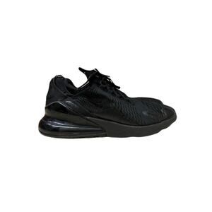 Nike Air Max 270 (GS)  Men’s Triple Black Running Shoes , Sneakers Size 8